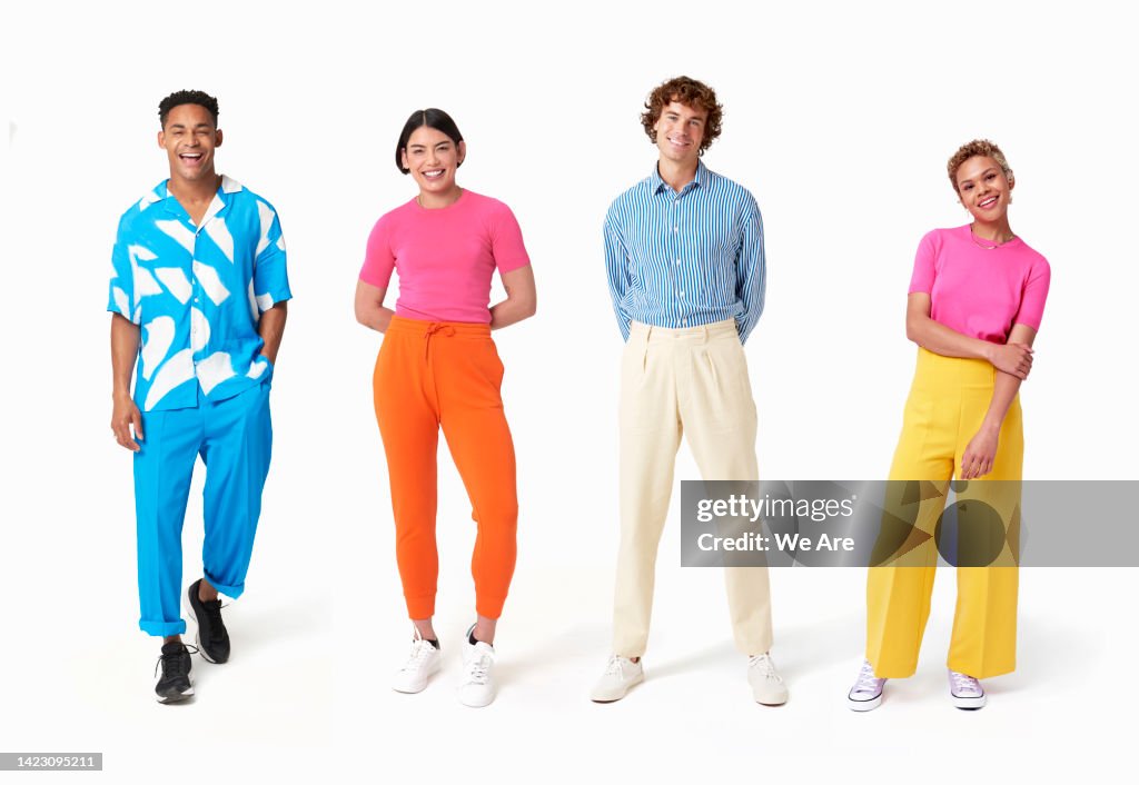 Portrait of group of adults