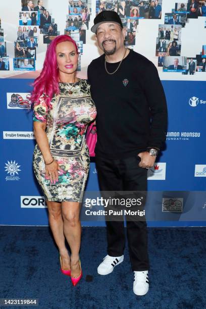 Coco Austin and Ice T attend the annual charity day hosted by Cantor Fitzgerald and The Cantor Fitzgerald Relief Fund on September 12, 2022 in New...