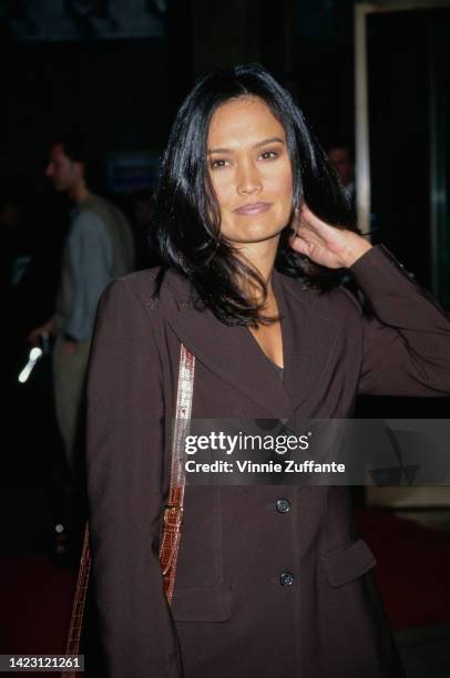 Tia Carrere at the Cinerama Dome Hollywood premiere of 'Lost Highway' in Los Angeles, California, United States, 18th February 1997.