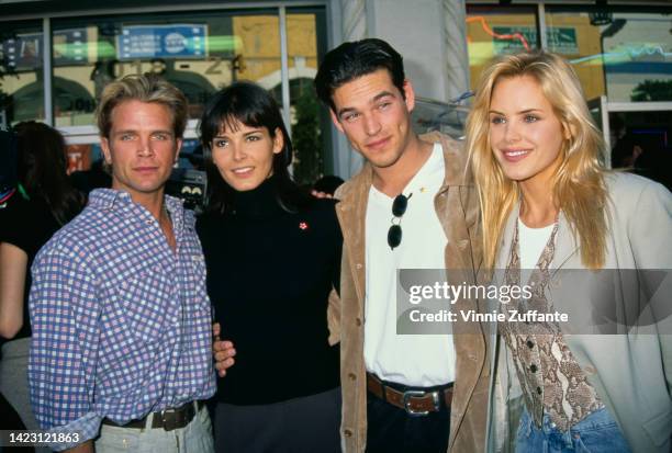 David Chokachi, Angie Harmon, Eddie Cibrian And Gena Lee Nolin receiving Hollywood Star on Hollywood Boulevard, Los Angeles, California, United...