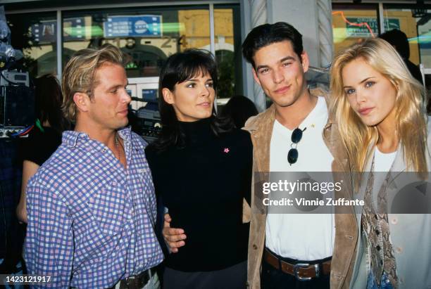 David Chokachi, Angie Harmon, Eddie Cibrian And Gena Lee Nolin receiving Hollywood Star on Hollywood Boulevard, Los Angeles, California, United...
