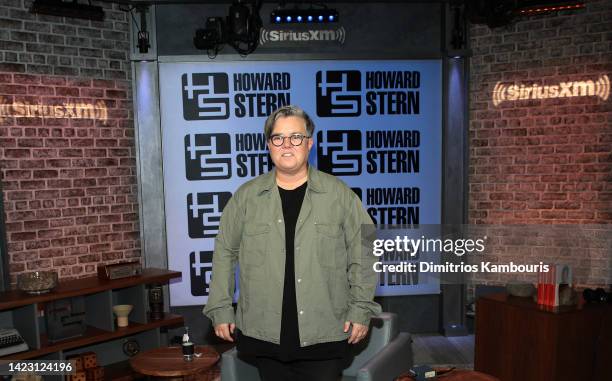 Rosie O'Donnell visits SiriusXM's 'The Howard Stern Show' at SiriusXM Studio on September 12, 2022 in New York City.