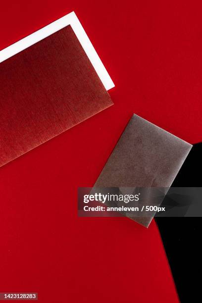 paper stationery for design and branding,flatlay mockup - folder mockup stockfoto's en -beelden