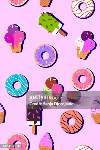 Sweet background pattern vector illustration Sweet background pattern vector illustration