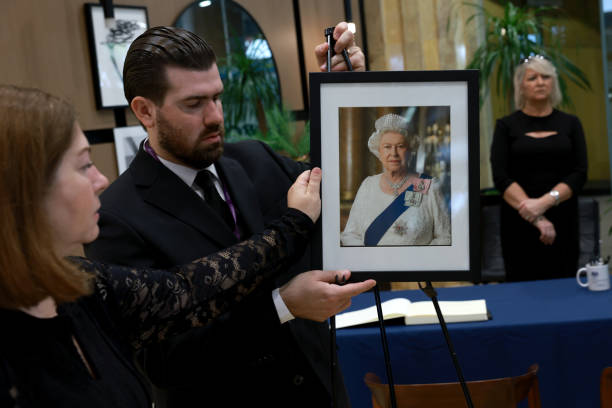 FL: Mourners Sign Condolence Book For Queen Elizabeth II At The British Consulate In Miami