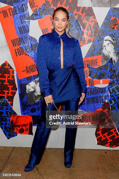Jasmine Sanders attends Tommy Factory New York Fall 2022 at Skyline Drive-In on September 11, 2022 in Brooklyn, New York.