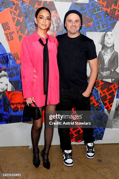 Mona Vand and Gary Vaynerchuk attend Tommy Factory New York Fall 2022 at Skyline Drive-In on September 11, 2022 in Brooklyn, New York.