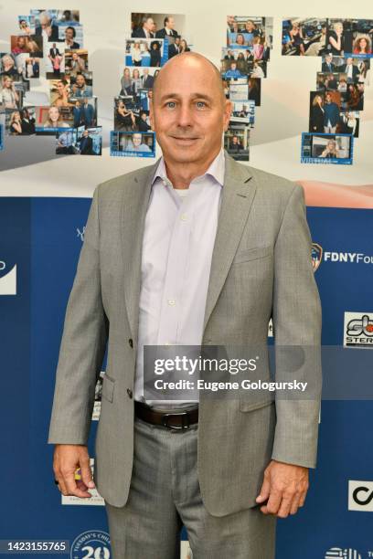 Brian Cashman attends the annual charity day hosted by Cantor Fitzgerald and The Cantor Fitzgerald Relief Fund on September 12, 2022 in New York City.