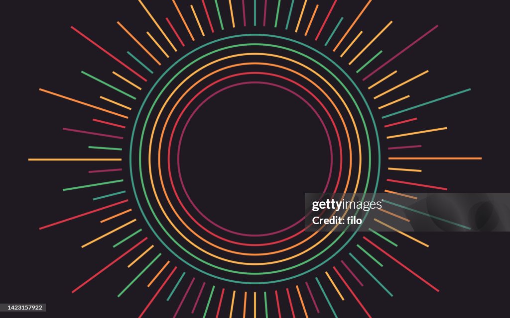 Burst Abstract Blast Lines Background
