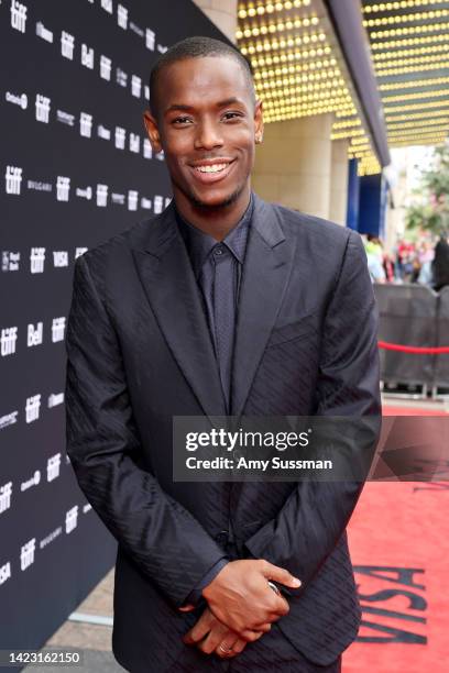 Micheal Ward attends the "Empire Of Light" Premiere at Princess of Wales on September 12, 2022 in Toronto, Ontario.