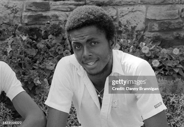 Tynedale cricket professional and soon to be Gloucestershire and West Indies player, Courtney Walsh pictured playing for Tynedale at Priors Flat...