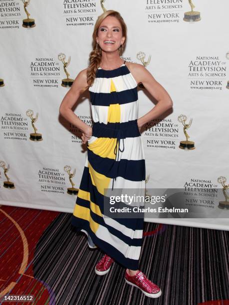 Personality Cat Greenleaf attends the 55th Annual New York Emmy Awards gala at the Marriott Marquis Times Square on April 1, 2012 in New York City.
