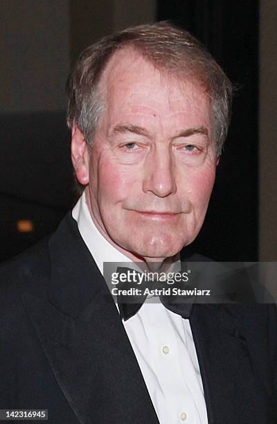 Charlie Rose attends the 55th Annual New York Emmy Awards gala at the Marriott Marquis Times Square on April 1, 2012 in New York City.