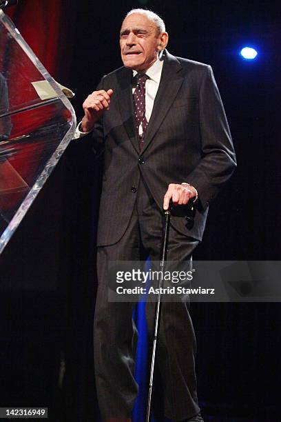 Abe Vigoda attends the 55th Annual New York Emmy Awards gala at the Marriott Marquis Times Square on April 1, 2012 in New York City.