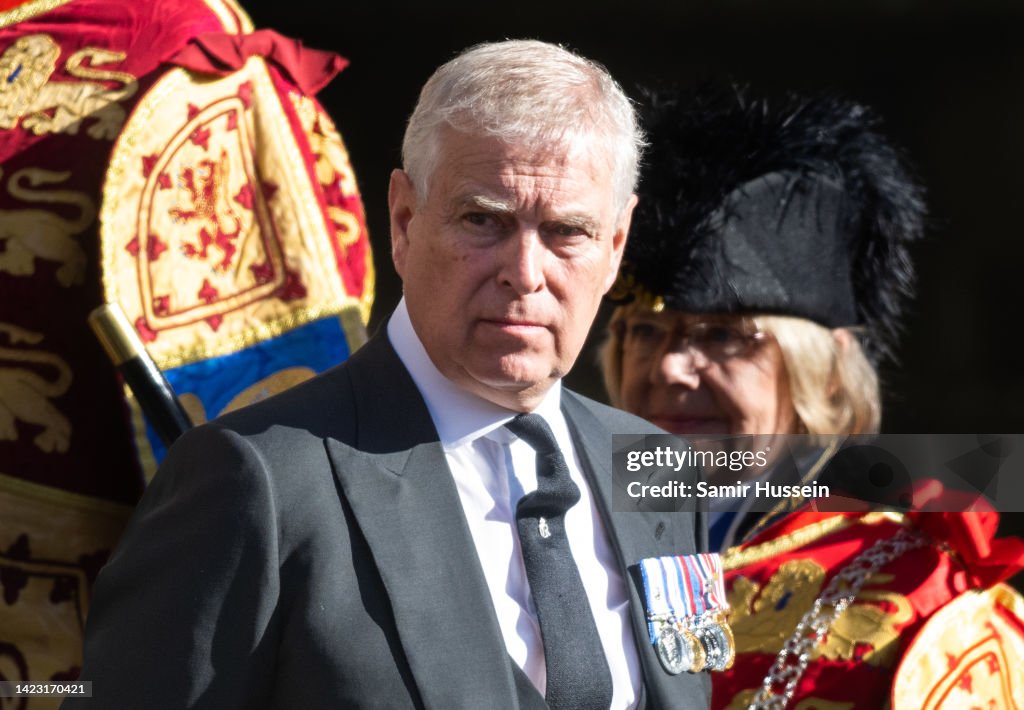 Procession Of Her Majesty The Queen Elizabeth II's Coffin To St Giles Cathedral