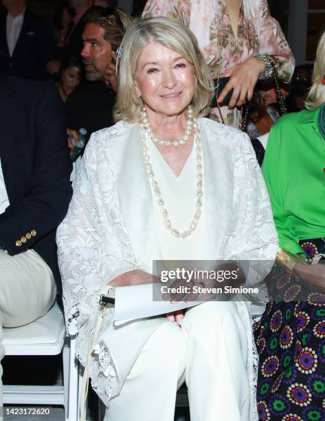 Martha Stewart attends the Dennis Basso fashion show during September 2022 - New York Fashion Week: The Shows at The Pierre Hotel on September 12,...