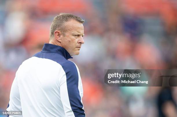Head coach Bryan Harsin of the Auburn Tigers prior to their game against the San Jose State Spartans at Jordan-Hare Stadium on September 10, 2022 in...