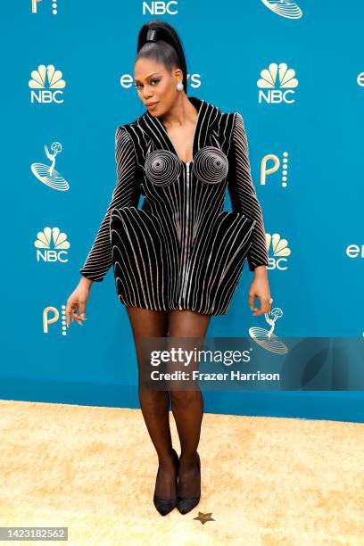 Laverne Cox attends the 74th Primetime Emmys at Microsoft Theater on September 12, 2022 in Los Angeles, California.