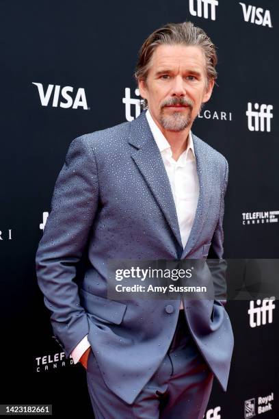 Ethan Hawke attends the "Raymond & Ray" Premiere during the 2022 Toronto International Film Festival at Roy Thomson Hall on September 12, 2022 in...