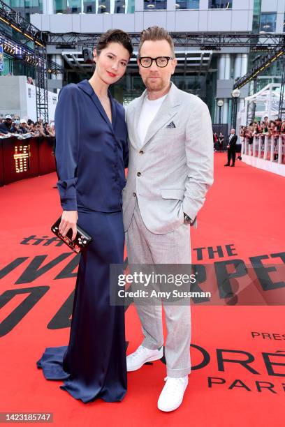 Mary Elizabeth Winstead and Ewan McGregor attend the "Raymond & Ray" Premiere during the 2022 Toronto International Film Festival at Roy Thomson Hall...