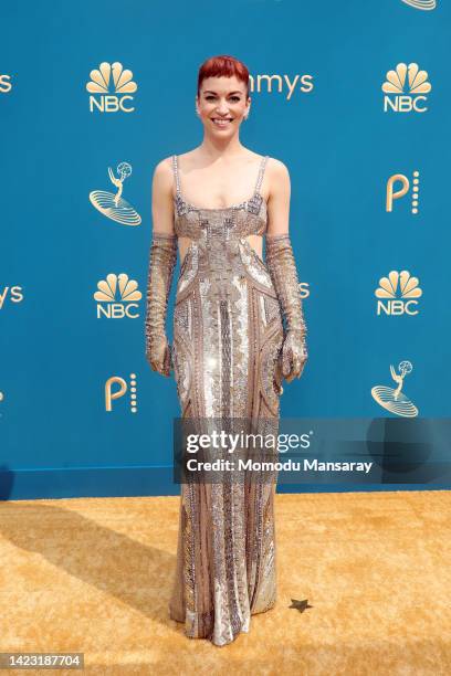 Britt Lower attends the 74th Primetime Emmys at Microsoft Theater on September 12, 2022 in Los Angeles, California.