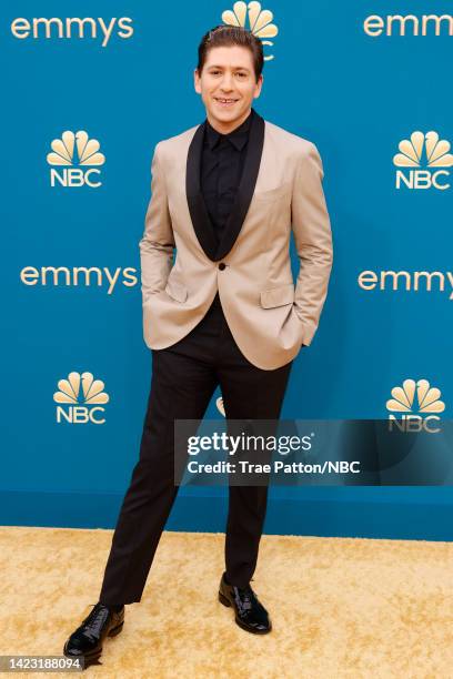 74th ANNUAL PRIMETIME EMMY AWARDS -- Pictured: Michael Zegen arrives to the 74th Annual Primetime Emmy Awards held at the Microsoft Theater on...