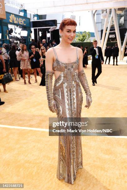 74th ANNUAL PRIMETIME EMMY AWARDS -- Pictured: Britt Lower arrives to the 74th Annual Primetime Emmy Awards held at the Microsoft Theater on...