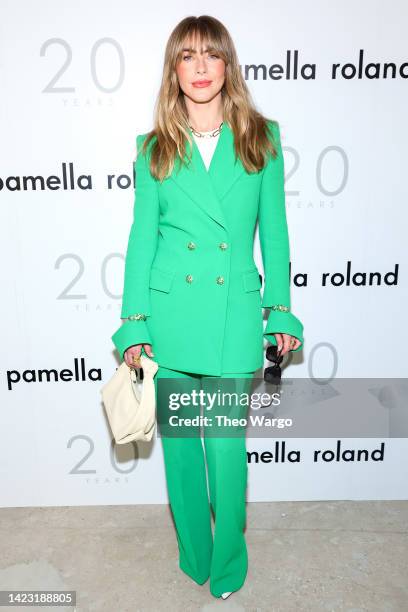 Julianne Hough attends the Pamella Roland fashion show during September 2022 New York Fashion Week: The Shows at The Hudson Collective on September...