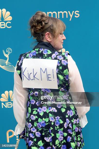 Emily Heller attends the 74th Primetime Emmys at Microsoft Theater on September 12, 2022 in Los Angeles, California.