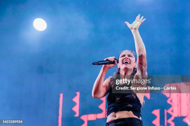 Elisa performs at Castello Sforzesco on September 12, 2022 in Milan, Italy.