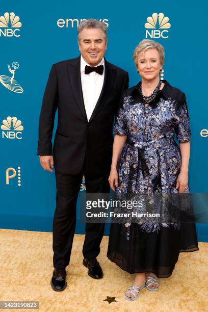 Christopher Knight and Eve Plumb attend the 74th Primetime Emmys at Microsoft Theater on September 12, 2022 in Los Angeles, California.