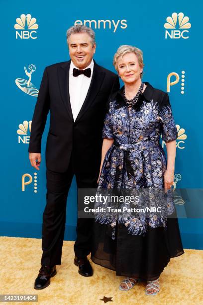 74th ANNUAL PRIMETIME EMMY AWARDS -- Pictured: Christopher Knight and Eve Plumb arrive to the 74th Annual Primetime Emmy Awards held at the Microsoft...