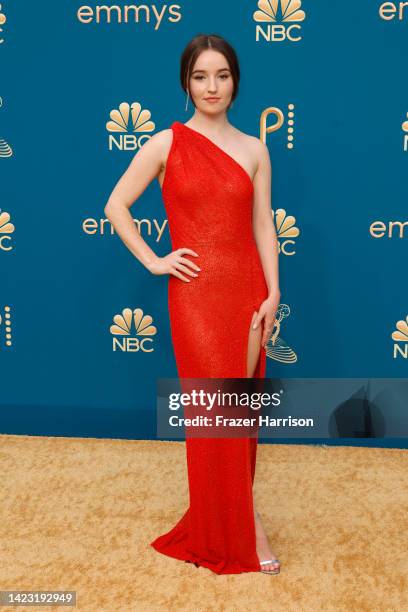 Kaitlyn Dever attends the 74th Primetime Emmys at Microsoft Theater on September 12, 2022 in Los Angeles, California.