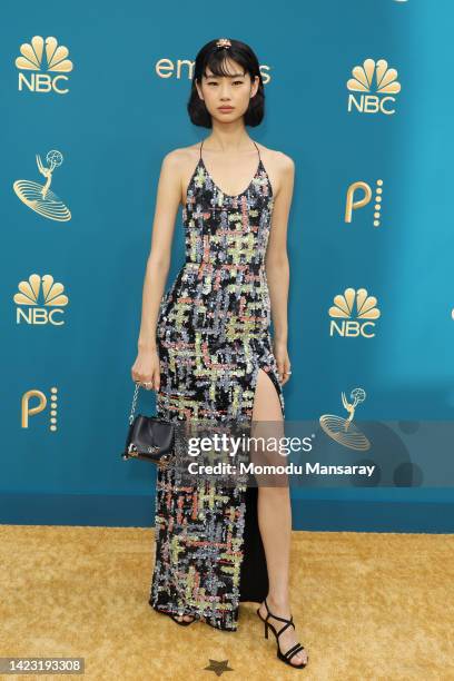 Jung Ho-yeon attends the 74th Primetime Emmys at Microsoft Theater on September 12, 2022 in Los Angeles, California.