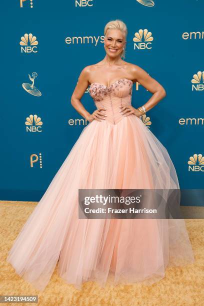 Hannah Waddingham attends the 74th Primetime Emmys at Microsoft Theater on September 12, 2022 in Los Angeles, California.