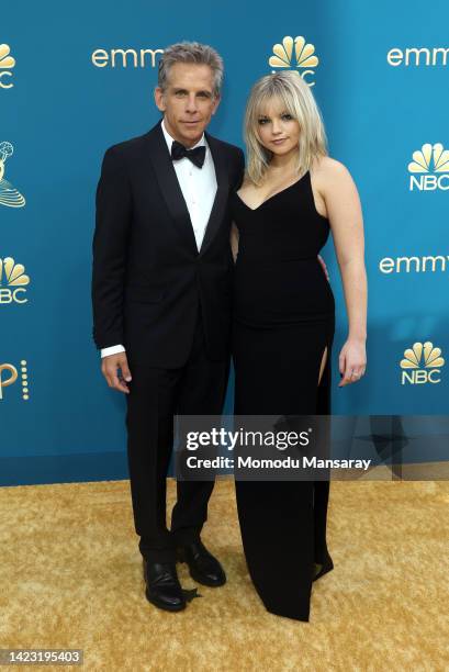 Ben Stiller and Ella Stiller attend the 74th Primetime Emmys at Microsoft Theater on September 12, 2022 in Los Angeles, California.