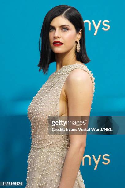 74th ANNUAL PRIMETIME EMMY AWARDS -- Pictured: Alexandra Daddario arrives to the 74th Annual Primetime Emmy Awards held at the Microsoft Theater on...