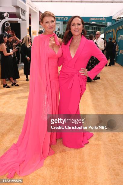 74th ANNUAL PRIMETIME EMMY AWARDS -- Pictured: Connie Britton and Molly Shannon arrive to the 74th Annual Primetime Emmy Awards held at the Microsoft...