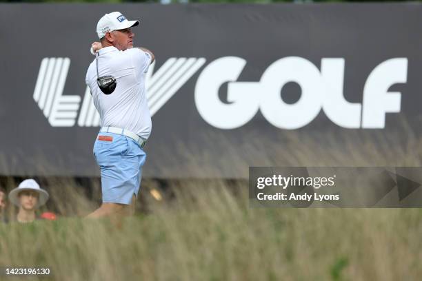 Lee Westwood during Day Three of the LIV Golf Invitational - Boston at The Oaks golf course at The International on September 04, 2022 in Bolton,...