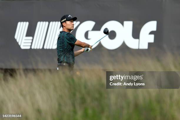 Kevin Na during Day Three of the LIV Golf Invitational - Boston at The Oaks golf course at The International on September 04, 2022 in Bolton,...