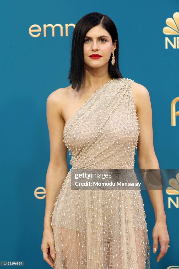 Alexandra Daddario attends the 74th Primetime Emmys at Microsoft