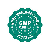 GMP certified, good manufacturing practice icon. Vector illustration