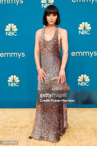 Christina Ricci attends the 74th Primetime Emmys at Microsoft Theater on September 12, 2022 in Los Angeles, California.