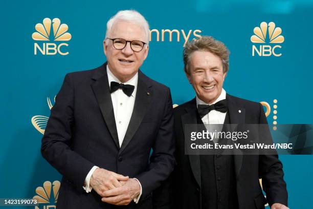 74th ANNUAL PRIMETIME EMMY AWARDS -- Pictured: Steve Martin and Martin Short arrive to the 74th Annual Primetime Emmy Awards held at the Microsoft...
