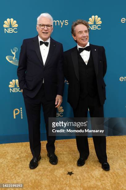 Steve Martin and Martin Short attend the 74th Primetime Emmys at Microsoft Theater on September 12, 2022 in Los Angeles, California.