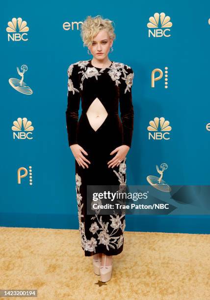74th ANNUAL PRIMETIME EMMY AWARDS -- Pictured: Julia Garner arrives to the 74th Annual Primetime Emmy Awards held at the Microsoft Theater on...