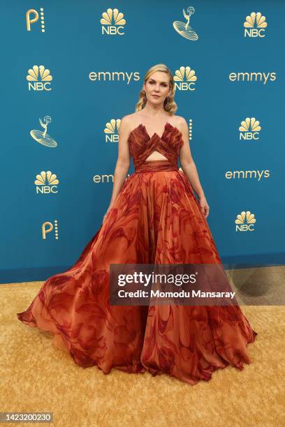 Rhea Seehorn attends the 74th Primetime Emmys at Microsoft Theater on September 12, 2022 in Los Angeles, California.