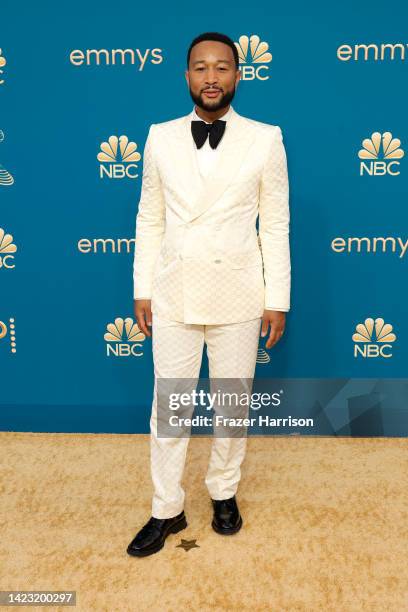 John Legend attends the 74th Primetime Emmys at Microsoft Theater on September 12, 2022 in Los Angeles, California.