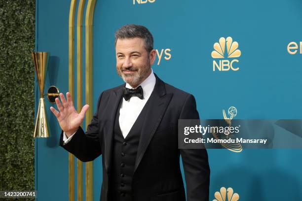 Jimmy Kimmel attends the 74th Primetime Emmys at Microsoft Theater on September 12, 2022 in Los Angeles, California.