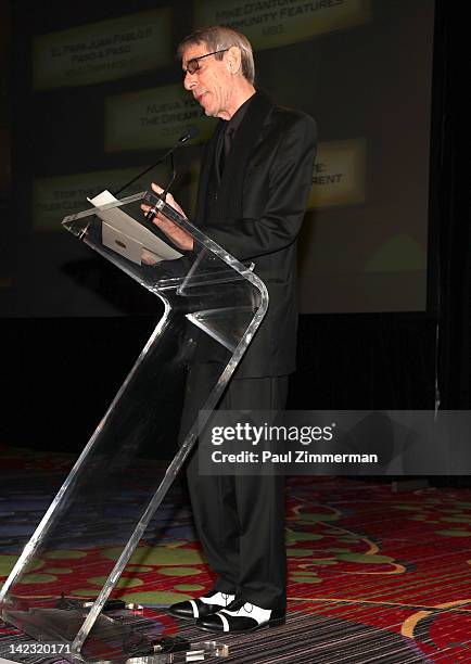 Richard Belzer attends the 55th Annual New York Emmy Awards gala at the Marriott Marquis Times Square on April 1, 2012 in New York City.